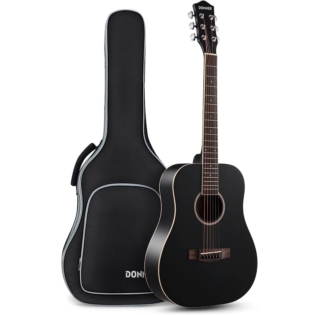 DONNER DAT-110D DREADNOUGHT TRAVEL AKUSTİK GİTAR (Siyah)